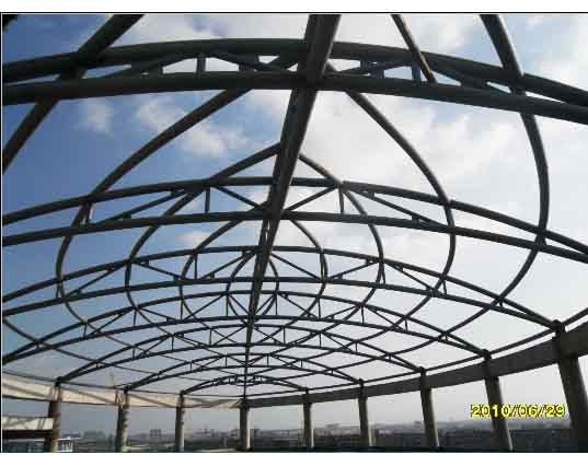 临江中煤朔州宾馆管桁架工程