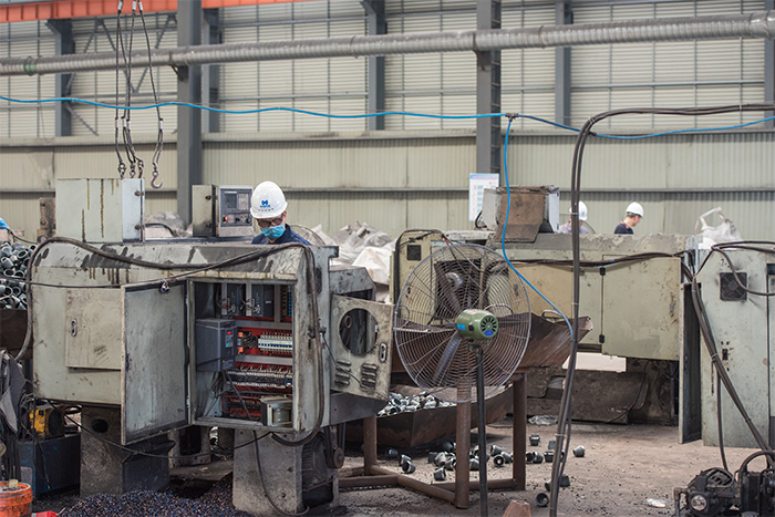 临江网架配件-锥头加工车间