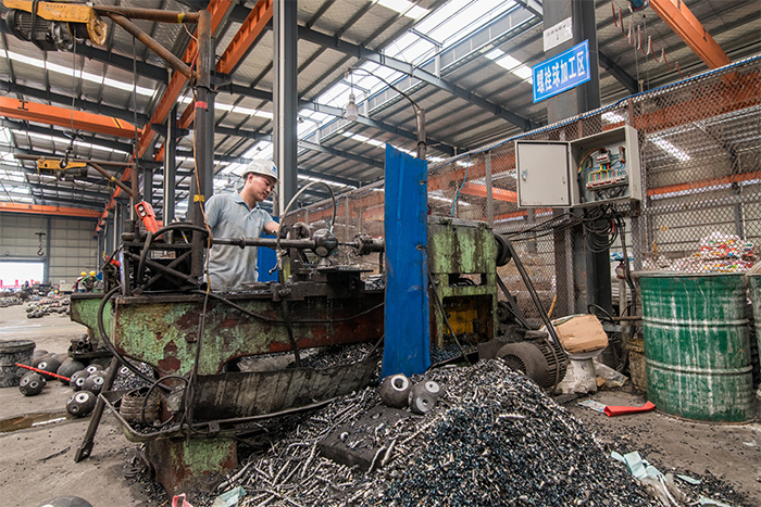 临江网架配件车间